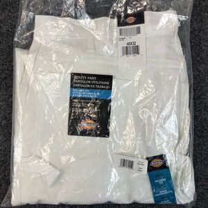 Dickies Utility Pants Relaxed Fit White Workwear PCSWMWH 40x32